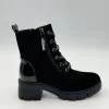 Botki SA3016-1 - Black PU