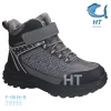 Botki F-0518-B - Black-Grey