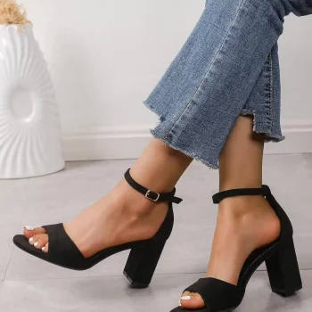 Czółenka TU277 - Black