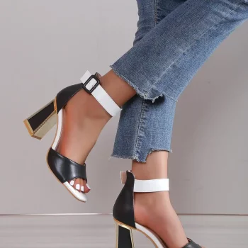 Czółenka M349 - Black/White