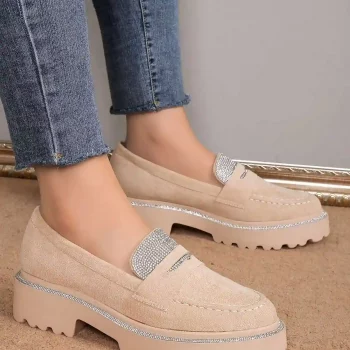 Mokasyny LL330 - Beige